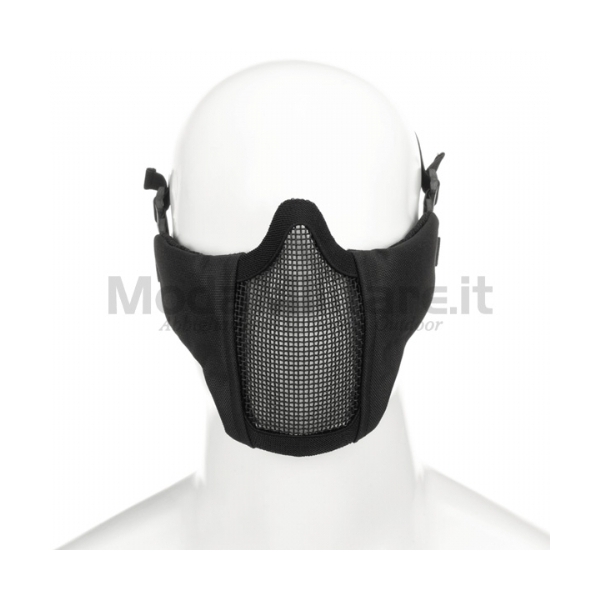 Maschera Softair MK II Steel Half Face Nero - Invader Gear