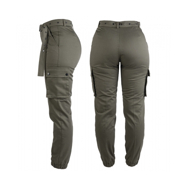 Pantaloni Militari Cargo Donna OD Green - Mil-TEC