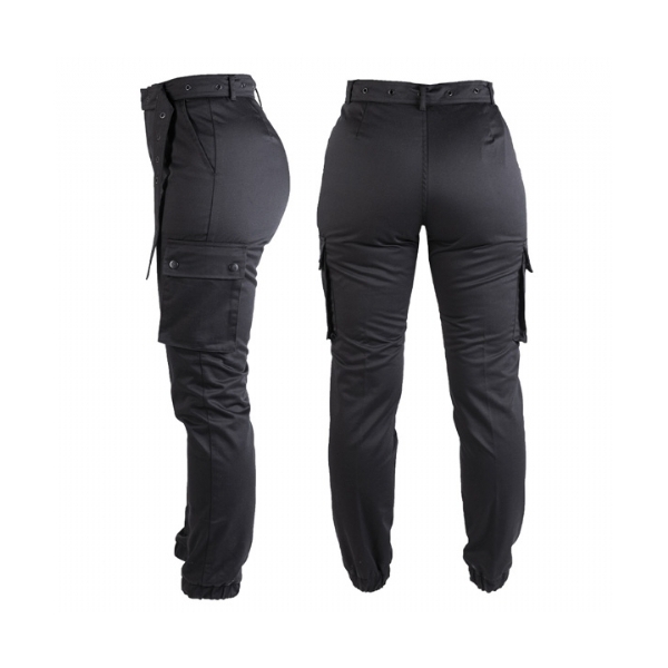 Pantaloni Militari Cargo Donna Neri - Mil-TEC