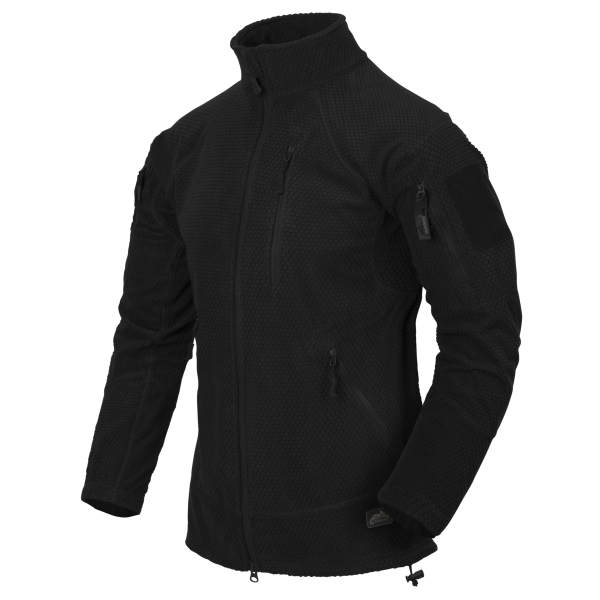 Giacca Alpha Tactical in Grid Pile Nera - Helikon Tex 