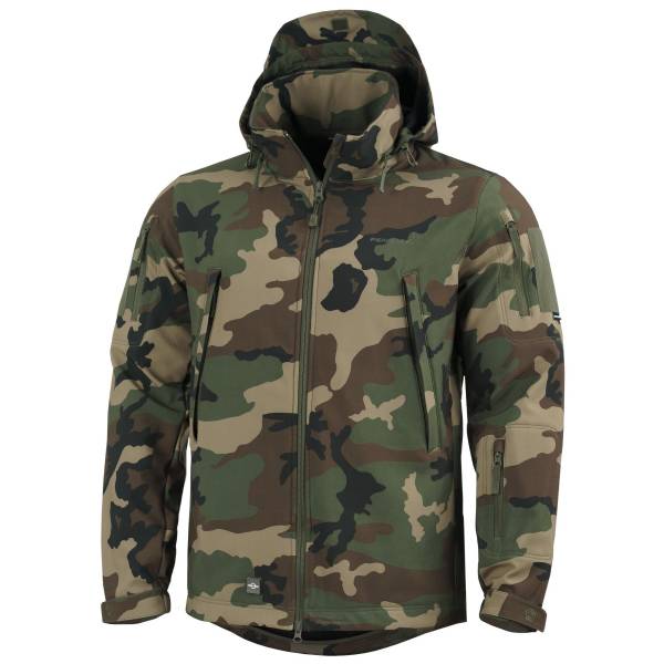 Giacca Militare Softshell Artaxes Woodland - Pentagon