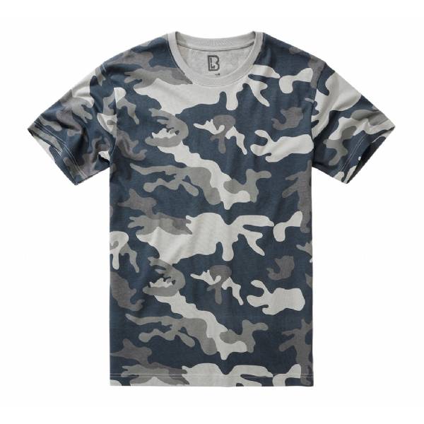 T-Shirt - Grey Camo - Brandit