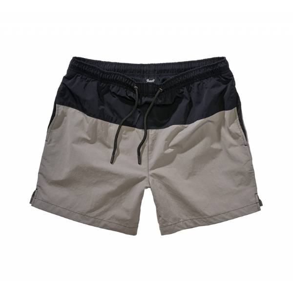 Costume da bagno Swimshort Basic corto - Nero / Grigio - Brandit