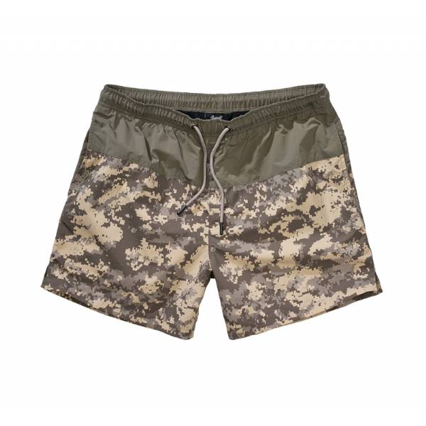 Costume da bagno Swimshort Basic corto - Olive / AT Digital - Brandit