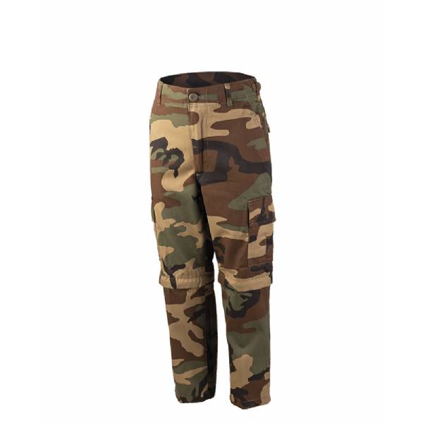 Pantaloni BDU bambino con cerniera Zip-Off - Woodland - Mil-Tec