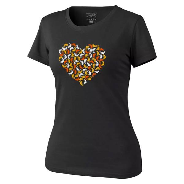 T-Shirt Donna Chameleon Heart - Nero - Helikon Tex