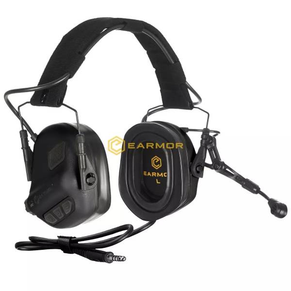 Cuffie tattiche antirumore con microfono M32 Plus - Nero - Earmor