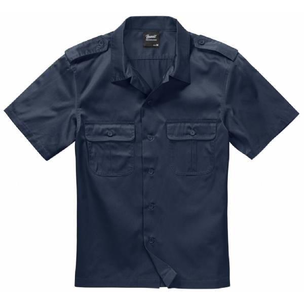 Camicia Militare Manica Corta US - Navy - Brandit