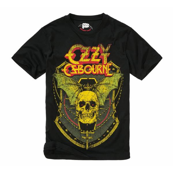 Maglietta Ozzy T-Shirt Skull - Nero - Brandit
