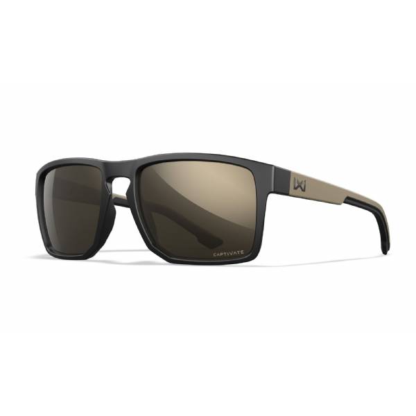 Occhiali da sole WX Founder Tungsten Mirror Matte Black/Tan Frame - Wiley X
