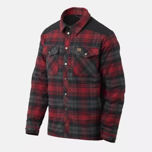 Camicia invernale Warden - Slate Crimson Plaid - Helikon-Tex