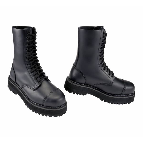 Anfibi Militari in Pelle Phantom Plateau 14 Buchi - Brandit