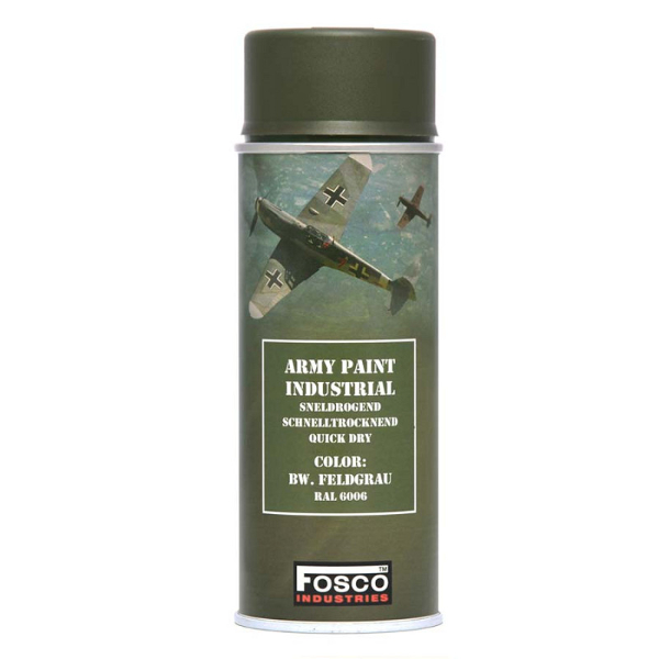 Vernice Militare Spray  Grigio Campo RAL 6006 - Fosco