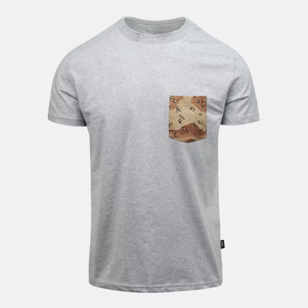 T-shirt (6 Color Desert Pocket) Mid Grey Melange - Helikon Tex