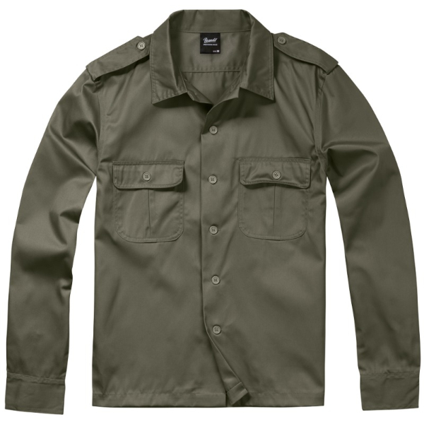 Camicia US Manica Lunga - Olive - Brandit