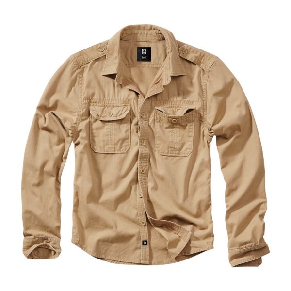 Camicia Vintage Manica Lunga - Camel - Brandit