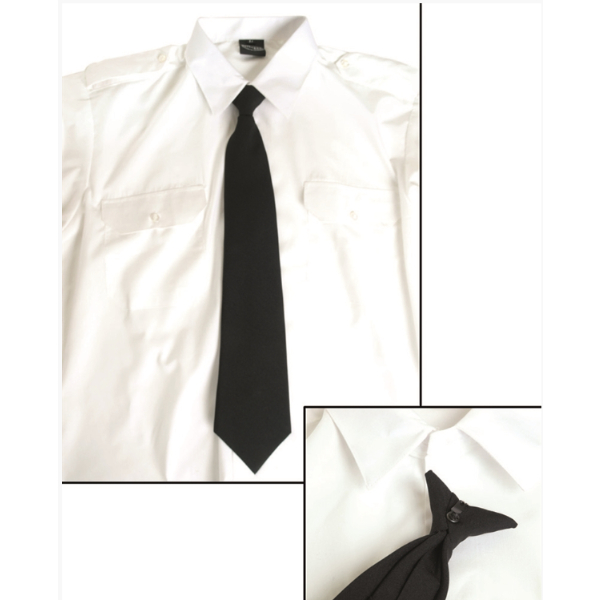 Cravatta Security Anti-Strangolamento con Clip - Nera - Mil-Tec