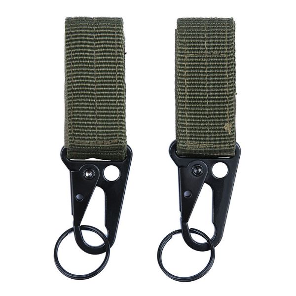 Moschettone Molle con Portachiavi 2 pezzi - Od Green - 101 INC
