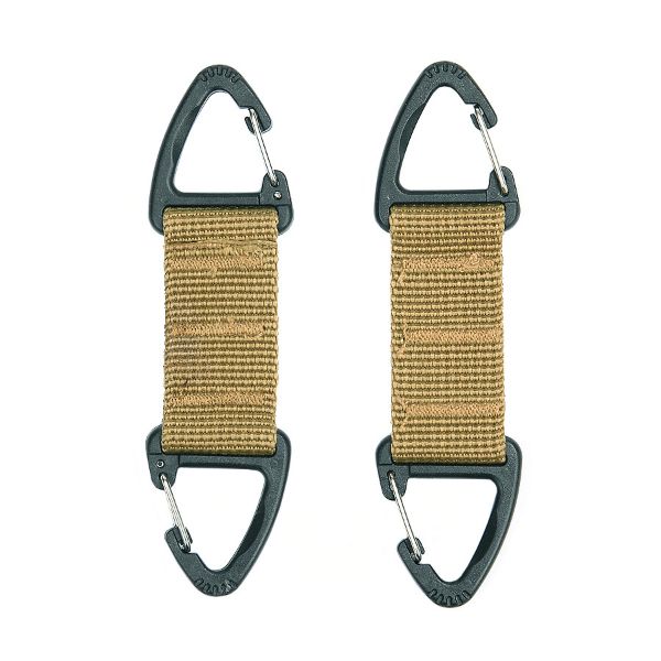 Moschettone Doppio Molle 2 pezzi - Coyote - 101 INC