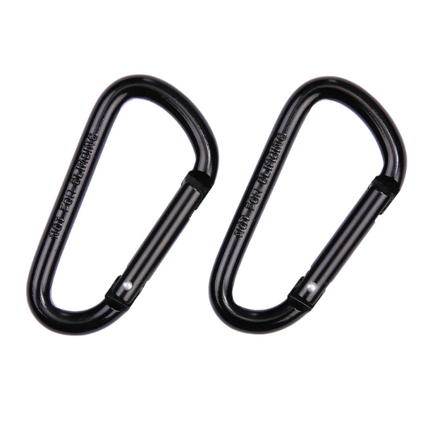 Coppia Moschettone 8mm Nero CL114 - BCB