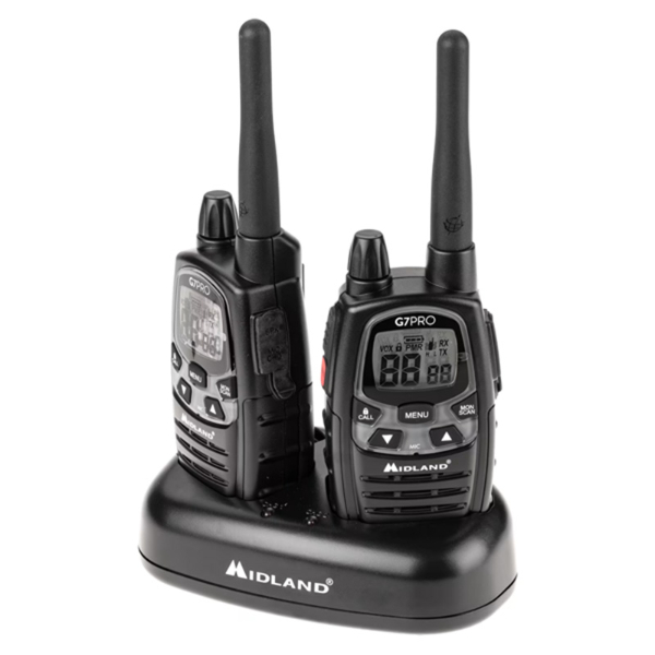 Coppia Radio G7 Pro PMR + LPD con base di ricarica - Midland