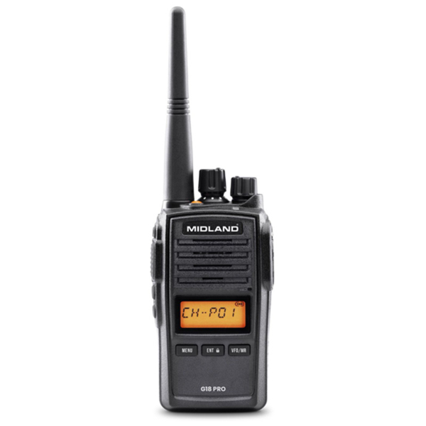 Radio G18 Pro NC PMR IP67 con base di ricarica - Midland
