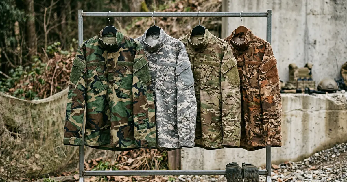 Mimetiche softair differenze: 4 pattern a confronto per scenario