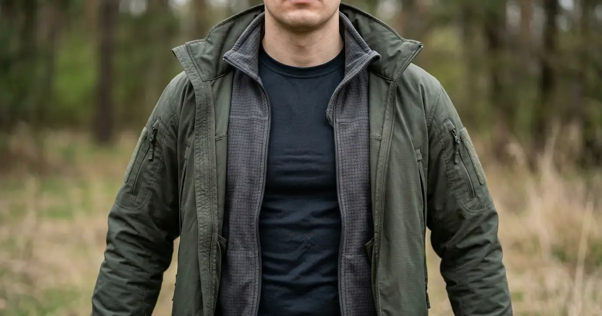 5 regole di layering sotto la giacca tattica in primavera