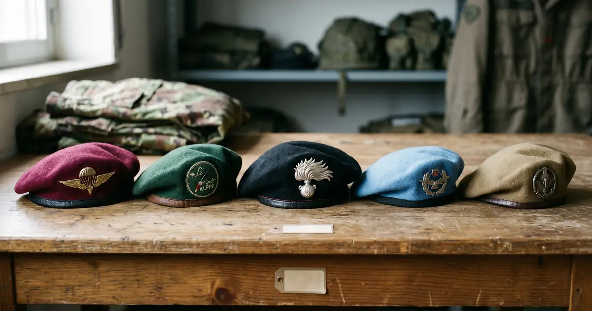 Colori del basco militare: significato e differenze