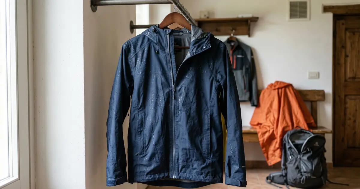 Come asciugare giacca impermeabile, poncho e softshell senza rovinarli