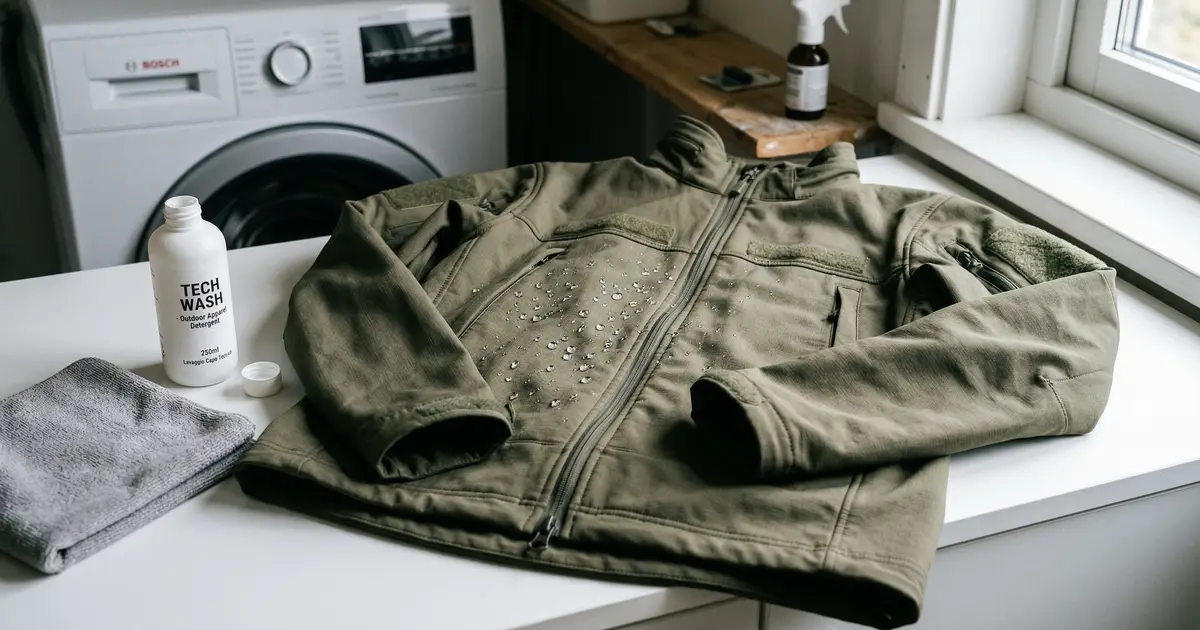 Come lavare softshell militare senza rovinarla