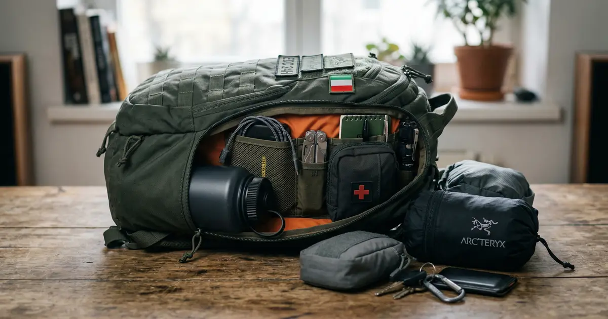 Zaino EDC tattico: come organizzarlo per 24 ore senza peso inutile